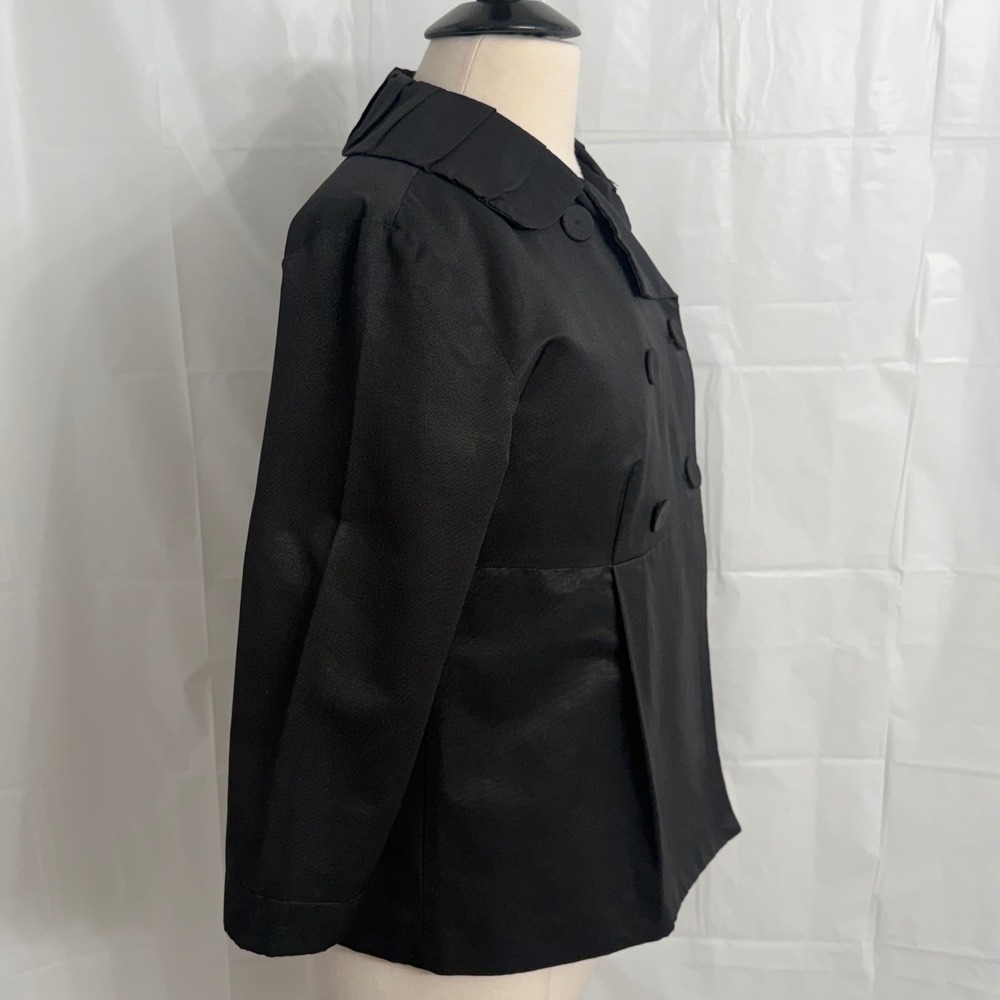 Mossimo 3/4 Sleeve Double Breasted Pleated Collar Blazer - Picture 7 of 9